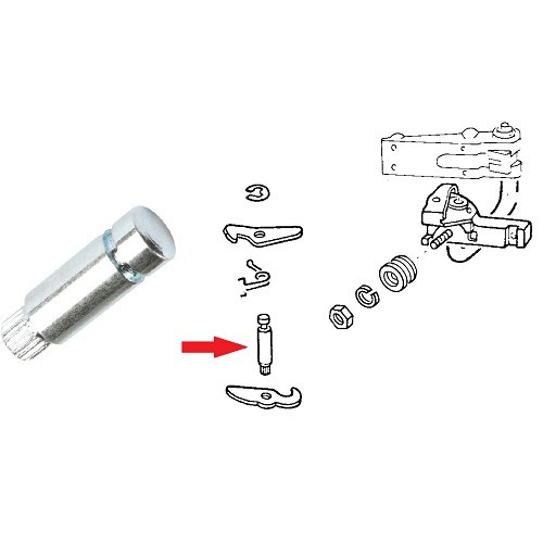  Axe sur pivot de levier de blocage de charnière pour porte coulissante Bay Window - KA13277 