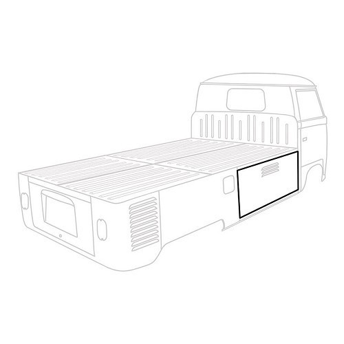  Dichtung Ladetür für VOLKSWAGEN Kombi Split (-07/1967) - KA13369 