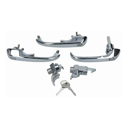  Cerraduras exteriores de una llave para VOLKSWAGEN Combi Bay Window T2A (08/1968-07/1971) - KA13384 