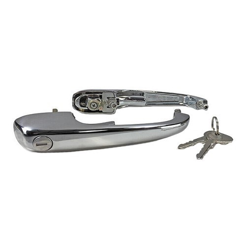  Chrome door handles with keys for VOLKSWAGEN Combi Bay Window (08/1968-07/1979) - KA13393 