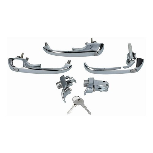  Fechaduras exteriores de uma chave para janela de sacada VOLKSWAGEN Combi (08/1971-07/1974) - KA13404 