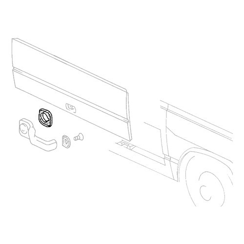 Guarnizione maniglia porta cargo modello grande per VOLKSWAGEN Transporter T25 Pick-up (05/1979-07/1992) - KA13415