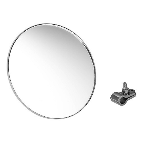  1 round aluminium rearview mirror for Combi Split ->67 - KA14600 