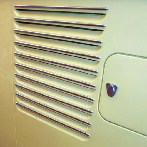 Modanature sulle bocchette di ventilazione per VOLKSWAGEN Combi Split (03/1963-07/1967) - ACCIAIO INOX - KA14713