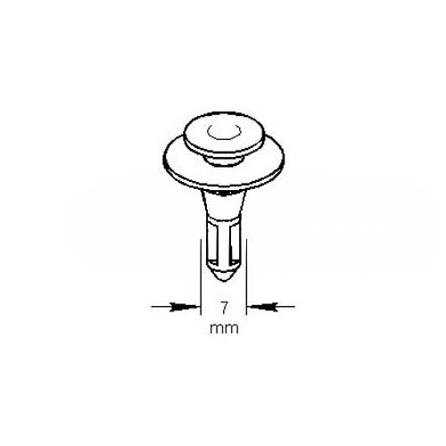 Cab step clip for VW Transporter T4 - KA14723