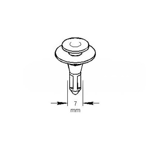 TOPRAN Trittbrettclip für VOLKSWAGEN Transporter T4 (1990-2003) - KA14723