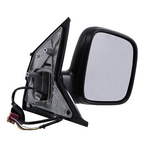 Black electric right door mirror for VW Transporter T5 from 2003 to 2009 - KA14836