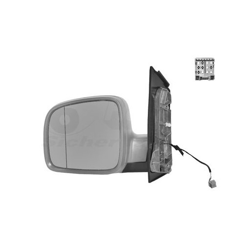  Retrovisor izquierdo para pintar eléctrico para VW Transporter T5 de 2003 a 2009 - KA14838 