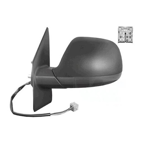 Complete LH electric wing mirror for VW Transporter T5 from 10/2009->