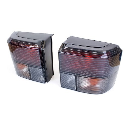  Luzes traseiras de cor preta para VW Transporter T4 - KA15810 