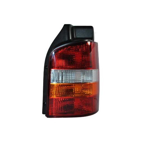  Luz traseira vermelha / laranja com placa para VOLKSWAGEN Transporter T5 com portas duplas (2003-2009) - KA15859 