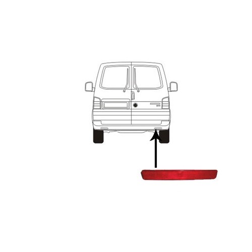  Catadióptrico trasero derecho para VWTransporter T5 de 2003 a 2012 - KA15860 