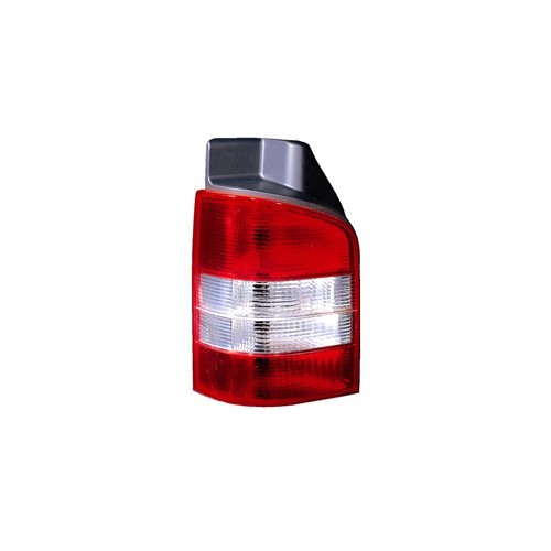  Fanale posteriore sinistro rosso/bianco per VW Transporter T5 con portellone posteriore fino al 2015 - KA15864 