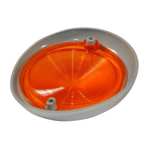 Verre Orange de clignotant avant gauche HELLA pour Combi Split 64 ->67 - KA16001H