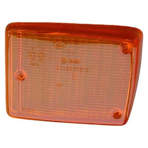  Vidrio naranja de intermitente delantero izquierdo original VW para Combi 73 ->79 - KA160021OR 