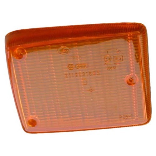  Verre Orange de clignotant avant droit origine VW pour Combi 73 ->79 - KA160022OR 