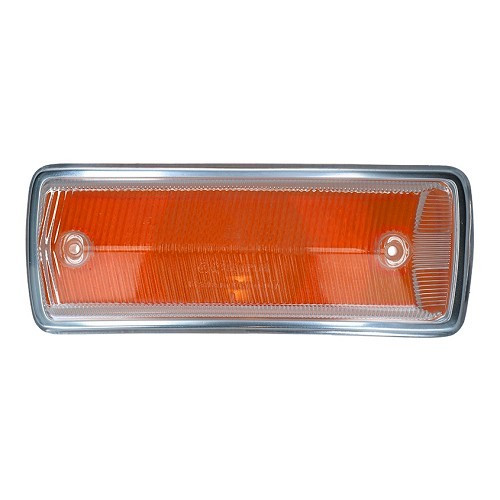 Verre orange de clignotant avant gauche homologué "E" pour VOLKSWAGEN Combi Bay Window T2A (08/1967-07/1972) - KA16028