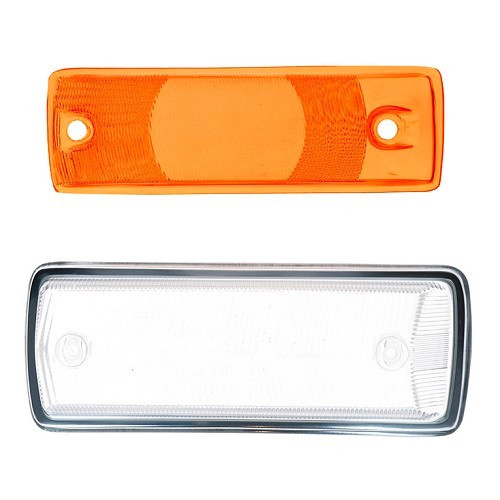 Verre orange de clignotant avant gauche homologué "E" pour VOLKSWAGEN Combi Bay Window T2A (08/1967-07/1972) - KA16028