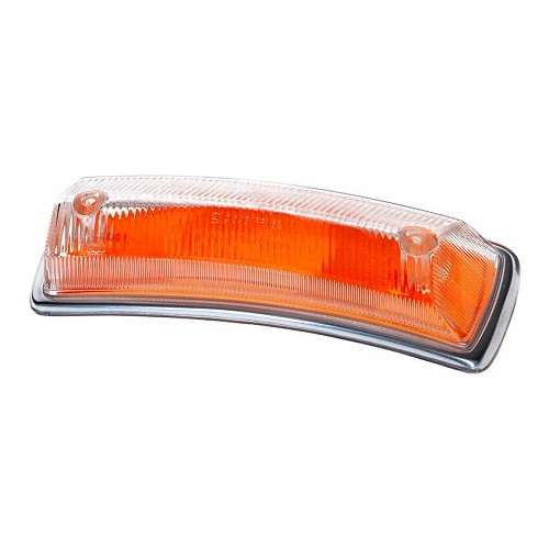  Verre orange de clignotant avant gauche homologué "E" pour VOLKSWAGEN Combi Bay Window T2A (08/1967-07/1972) - KA16028 