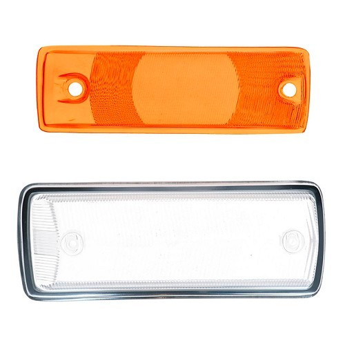 E" goedgekeurd oranje knipperlichtglas rechtsvoor voor VOLKSWAGEN Combi erker T2A (08/1967-07/1972) - KA16029