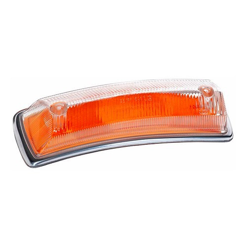  E" goedgekeurd oranje knipperlichtglas rechtsvoor voor VOLKSWAGEN Combi erker T2A (08/1967-07/1972) - KA16029 