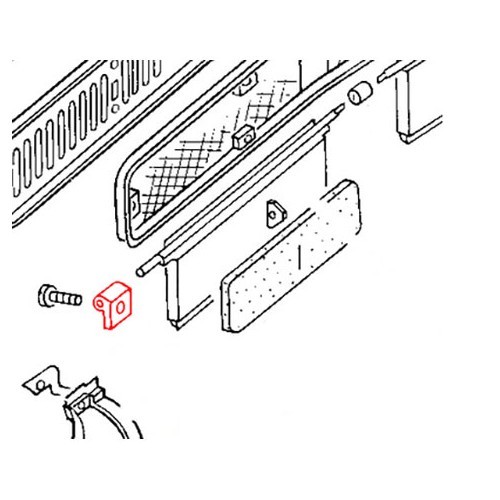 Support de trappe d'air frais pour Combi 68 ->79 - KA18305