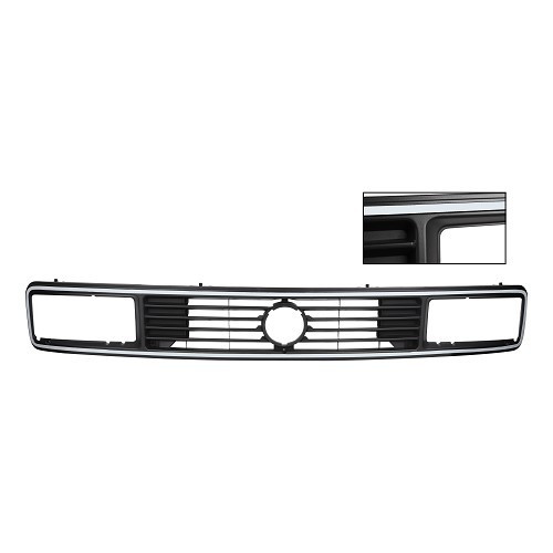  Calandra gris para faros rectangulares para VW Transporter T25/T3 - KA18404 