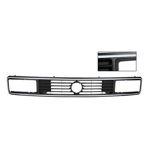  Gray grille for rectangular headlights for VOLKSWAGEN Transporter T25 (05/1979-07/1992) - KA18404 