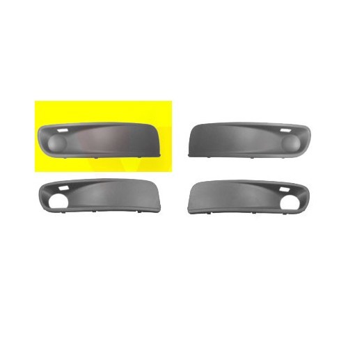  Overspuitbare rechte bumpergrille voor VW Transporter T5 Caravelle / Multivan van 2003 tot 2009 - KA19516 