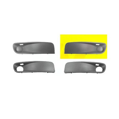  Griglia liscia sinistra da verniciare per paraurti per VW Transporter T5 Caravelle/Multivan dal 2003 al 2009 - KA19517 