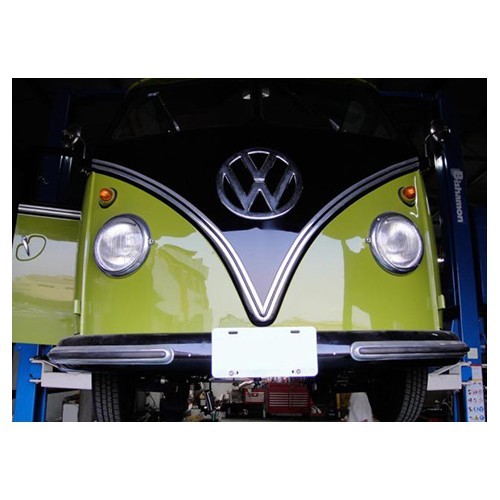 Stainless steel front licence plate holder for Kombi ->67 VintageSpeed - KA20105