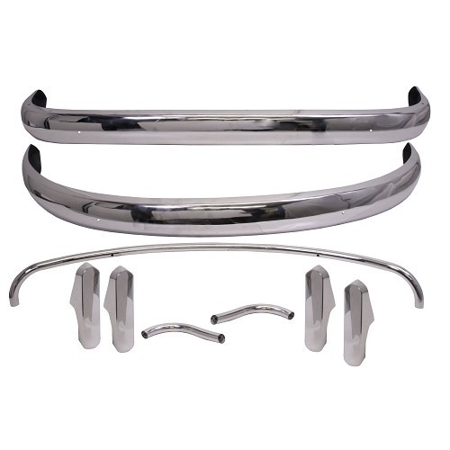  Complete US stainless steel bumper for Kombi Split 66 ->67 - a pair - KA20106 