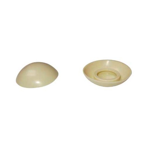 Capuchon Blanc cassé sur boulon de parechocs pour Combi 73 ->79 - KA21021