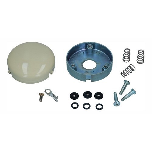  Kit de montagem da jante do volante em marfim para VOLKSWAGEN Combi Split (03/1955-07/1967) - KB00302 