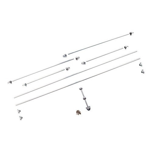  Alu-Schutzleisten Fenster für VOLKSWAGEN Kombi Bay Window (08/1967-07/1979) - Kompletter Satz - KB00341 