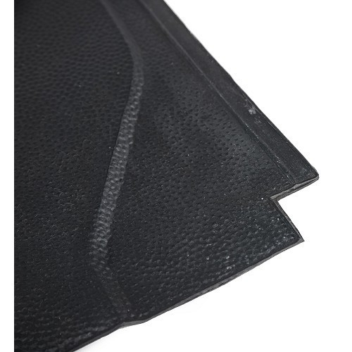 Black rubber mats under front seats for VOLKSWAGEN Combi Split (1963-1967) - set of 2 - KB02301