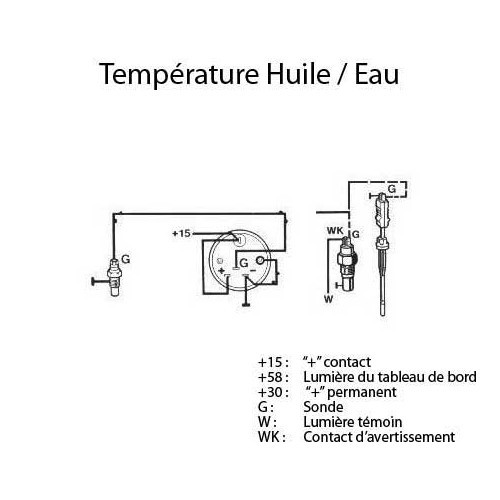 Sensor de temperatura do óleo VDO para VW Tipo 4 - KB10606