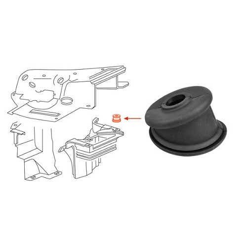  Cappuccio per pressostato dell'olio per VW Bay Window e Transporter T3 con motore tipo 4 - KB10607 