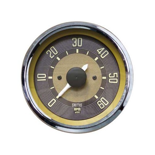  Smiths Vintage Brown rev counter - 80 mm - 12V - KB11010 