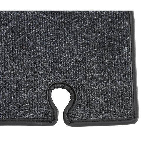 Black Luxe carpet for Karmann-Ghia Coupé 65 -&gt;67 - KB14661
