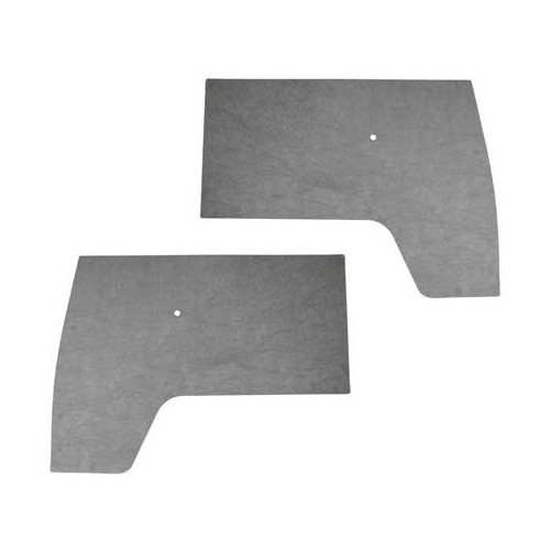  2 x Front door panels in Grey PVC without holes for Kombi Split 50 ->61 - KB21101 