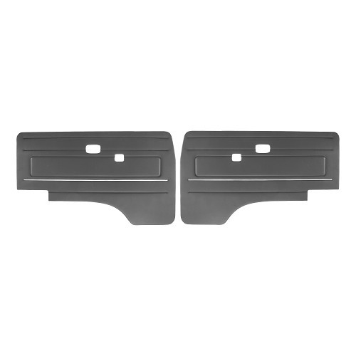  Pannelli porta anteriori Alzacristalli elettrici di lusso per VOLKSWAGEN Transporter T25 (08/1979-07/1992) - Nero - KB25205 