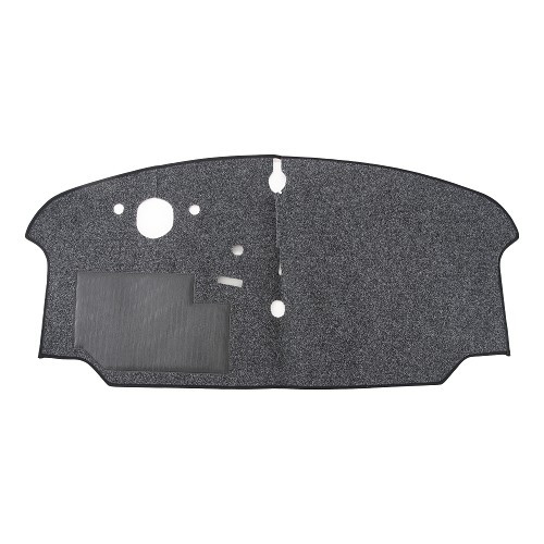  Alfombra cabina delantera con asiento corrido para VOLKSWAGEN Combi Bay Window (08/1972-07/1979) - Negro - KB26805 