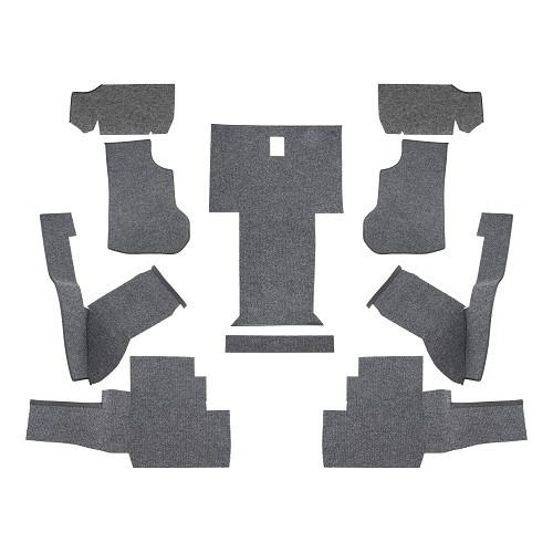     
                
                
    Luxury front cabin carpet for VOLKSWAGEN Transporter T25 Petrol & Diesel (05/1979-07/1992) - black - KB26878
