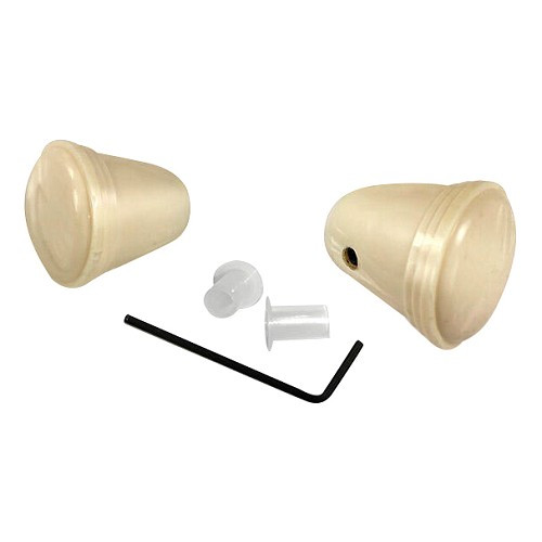  Ivory radio knobs for VOLKSWAGEN Combi Split (-07/1967) - KB27001 