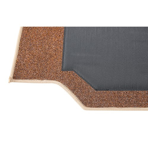 Alfombra Luxe 2 plazas cabina delantera para Combi 73 -&gt;79 - Tela Bark Beige - KB27378