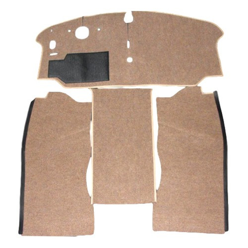  Front cab luxury carpet for VOLKSWAGEN Combi Bay Window (08/1972-07/1979) - KB27379PBG 