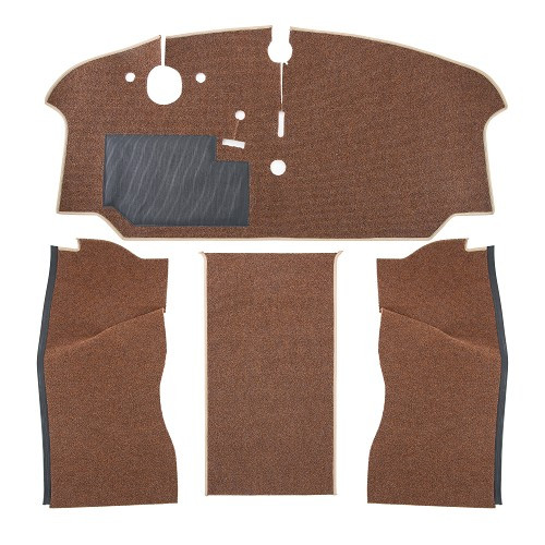  Luxe 2-seater front cabin carpet for Combi 73 -&gt;79 - Color BARK - KB27386 