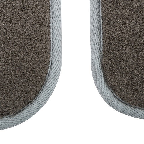 Set of luxury grey front cab mats for Transporter 90 ->03 - KB28102