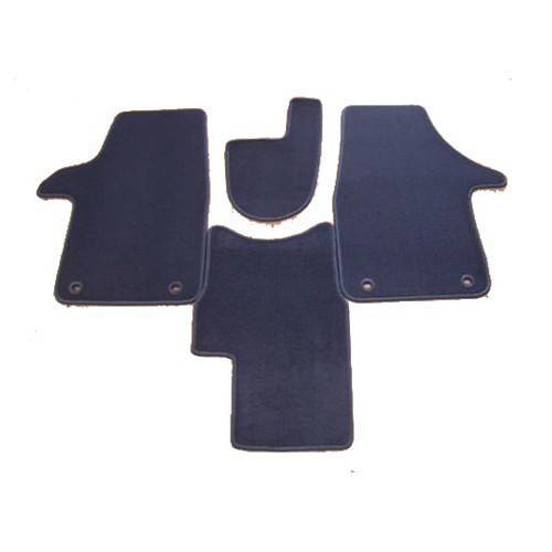  Jeu de tapis Noir de cabine avant pour VOLKSWAGEN Transporter T5 / T6 (2003-) - KB28200 